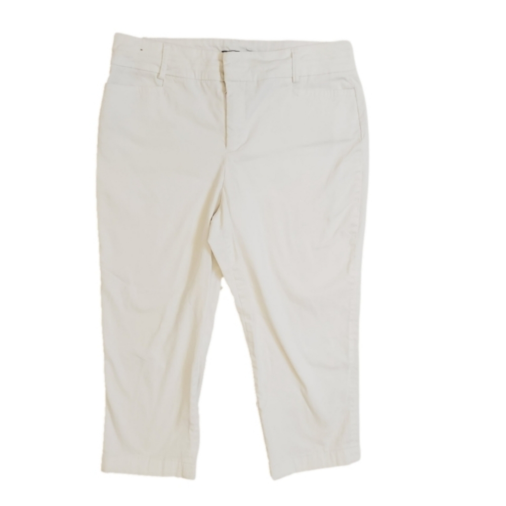 Nine West Jeans white capri pants size 12